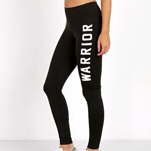Spiritual Gangster Black Warrior Leggings Mid Rise EB2